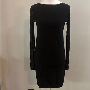 Chic Black Long Sleeve Dress